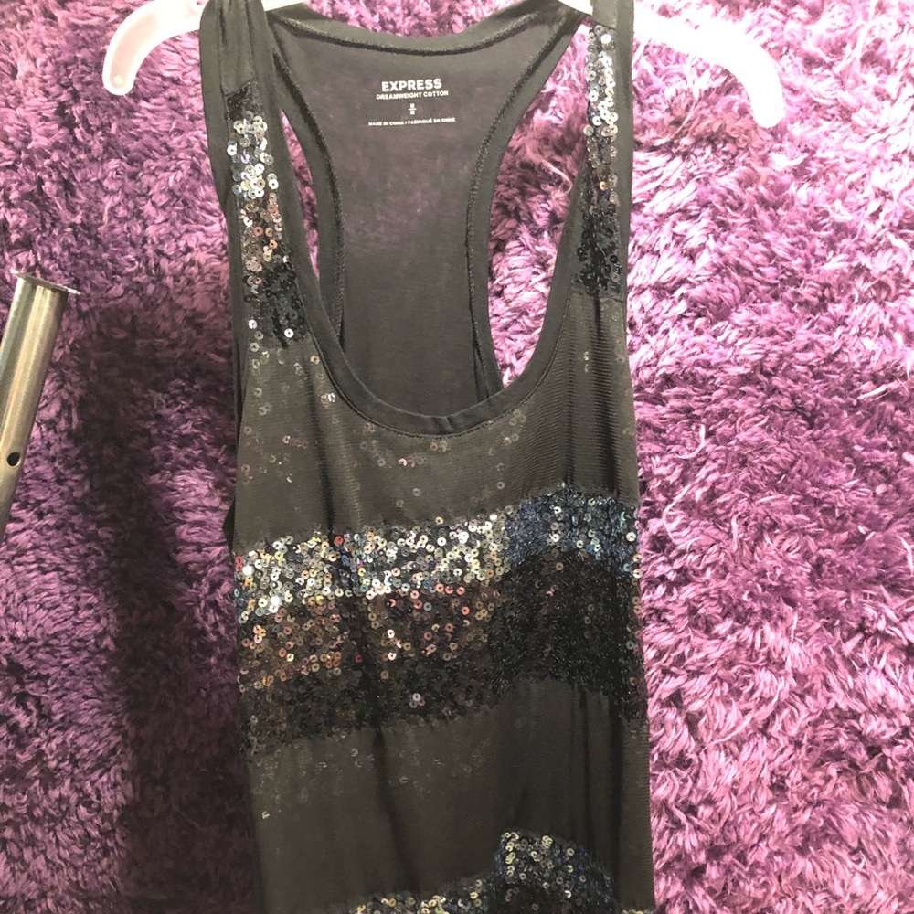Express: Black Sequence Tank